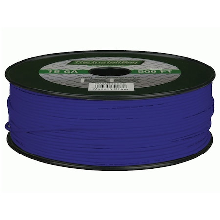 Install Bay Primary Wire, 18 AWG, Copper, Blue PWBL18500
